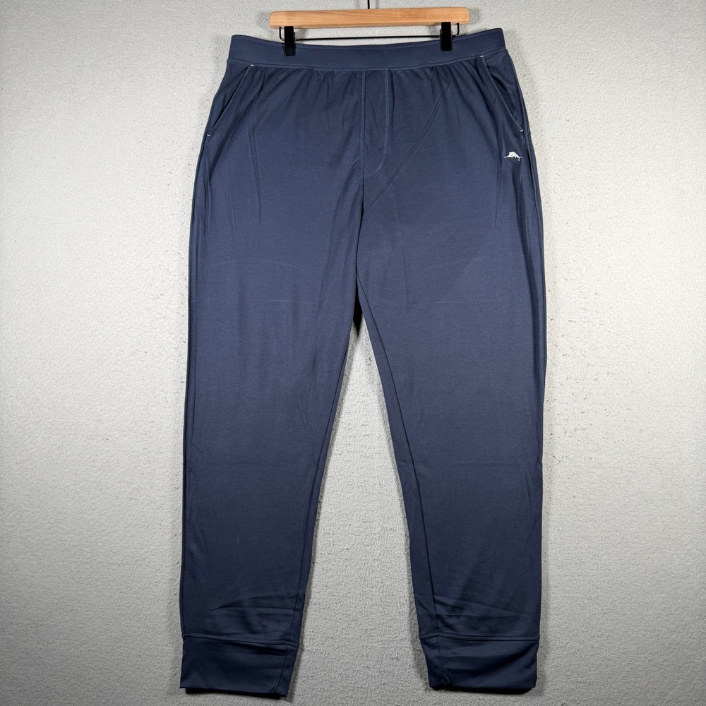Tommy Bahama Mens Navy Blue Lounge Jogger Pants ZTB97769 XL 38x29